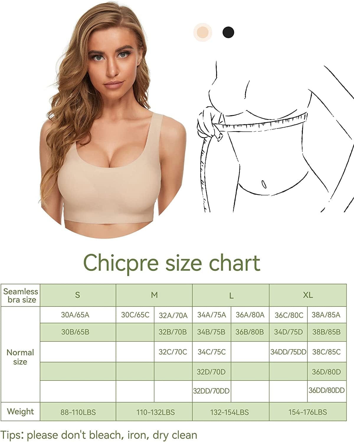 Comfort Bra Seamless Bras Wireless Bra for Women Full-Coverage Sport Daily Bra with Removable Pad