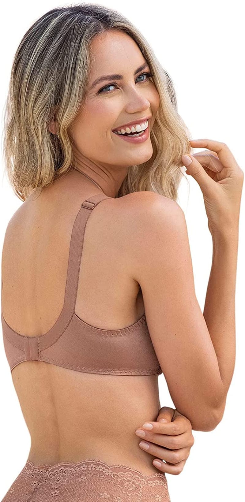 Comfort Wirefree Bra for Women - Lace Support Wireless Bra