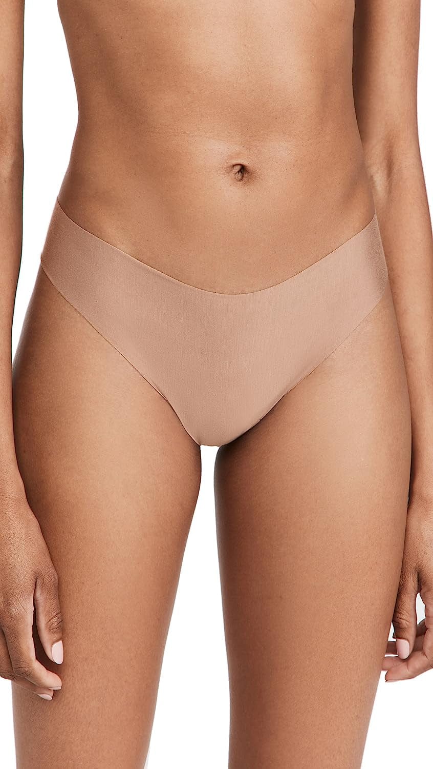 Commando Women'S Butter Mid Rise Thong Toffee / Large