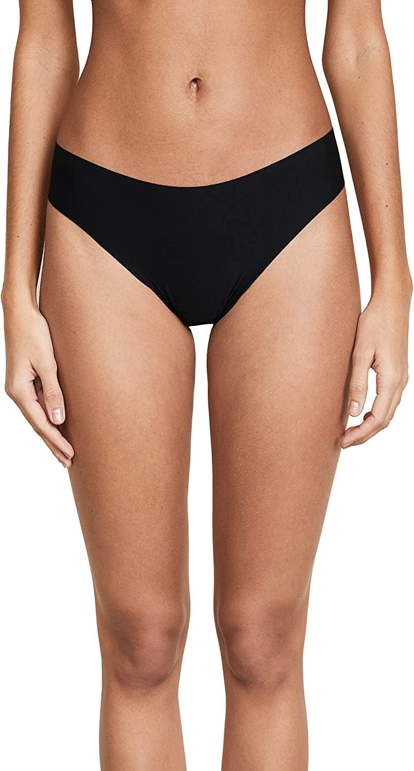 Commando Women'S Butter Mid Rise Thong Midnight / Large