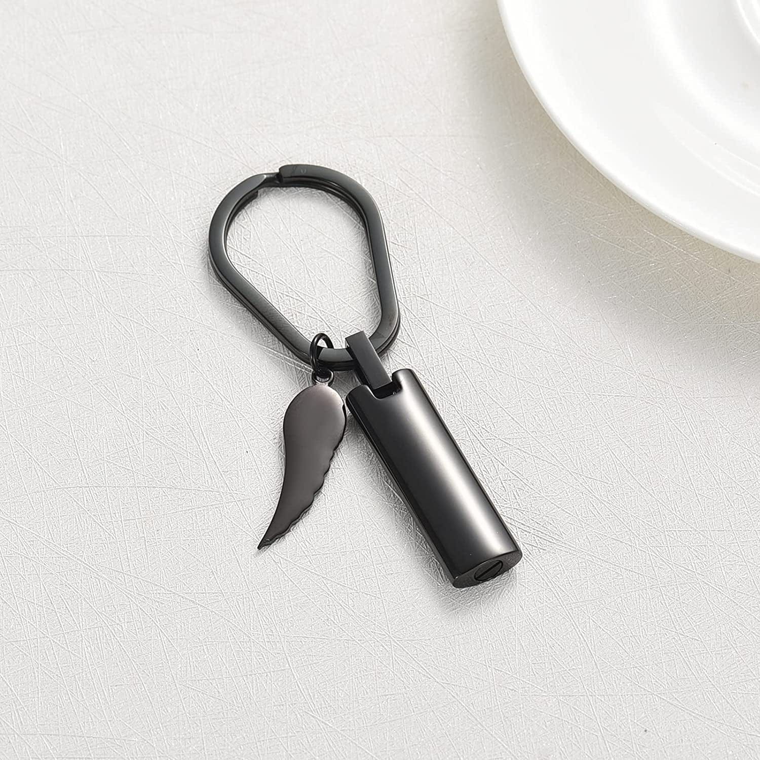 Constantlife Cremation Necklace Cremation Jewelry 30Mm Lord'S Prayer Stainless Steel Polished Cube Cremation Pendant Memorial Ashes Keepsake Urn Necklace