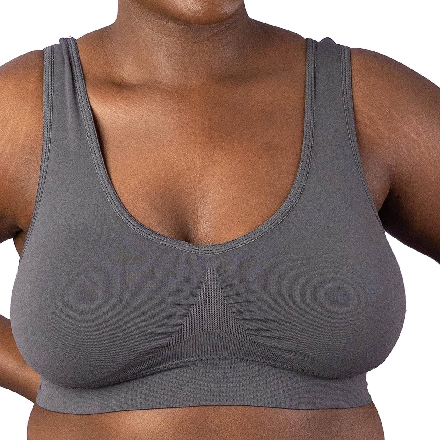 Coobie Comfort Bra Charcoal / X-Large