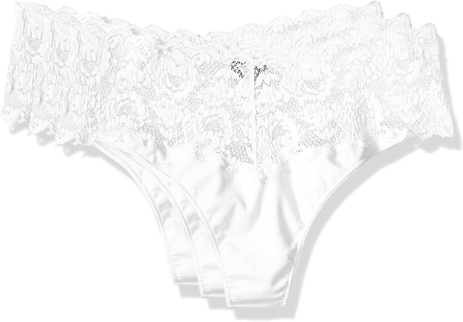 Cosabella Women'S Say Never Lovelie Thong plus Size 3 Pack Set White/White/White / 18-22