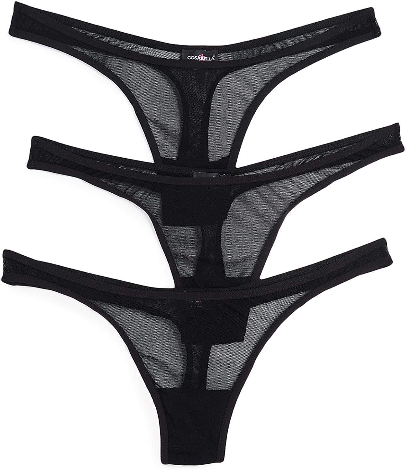 Cosabella Women'S Soire Classic Thong 3 Pack Black/Black/Black / Small-Medium