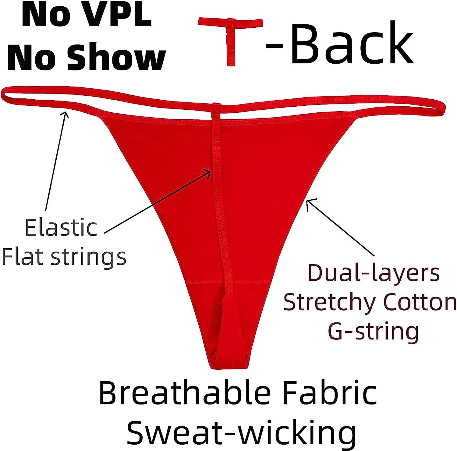 Cotton G String Thongs for Women T Back Gstring Underwear Seamless Panties Tangas Sexy 4 Pack Set