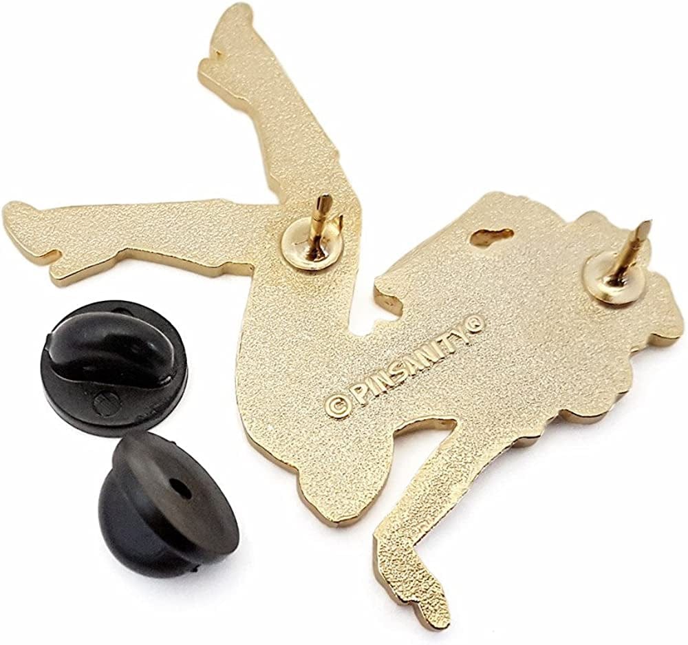 Cowgirl Pin up Enamel Lapel Pin