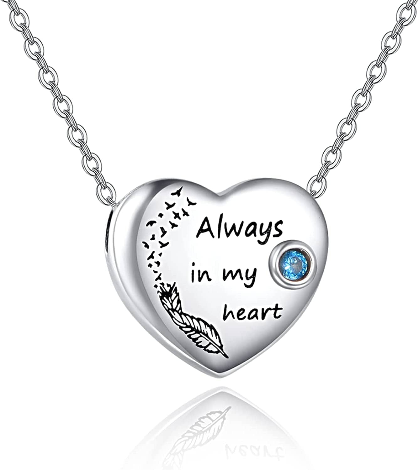 Cremation Jewelry for Ashes 925 Sterling Silver Urn Necklace for Ashes Keepsake Memories Necklace… Heart Urn