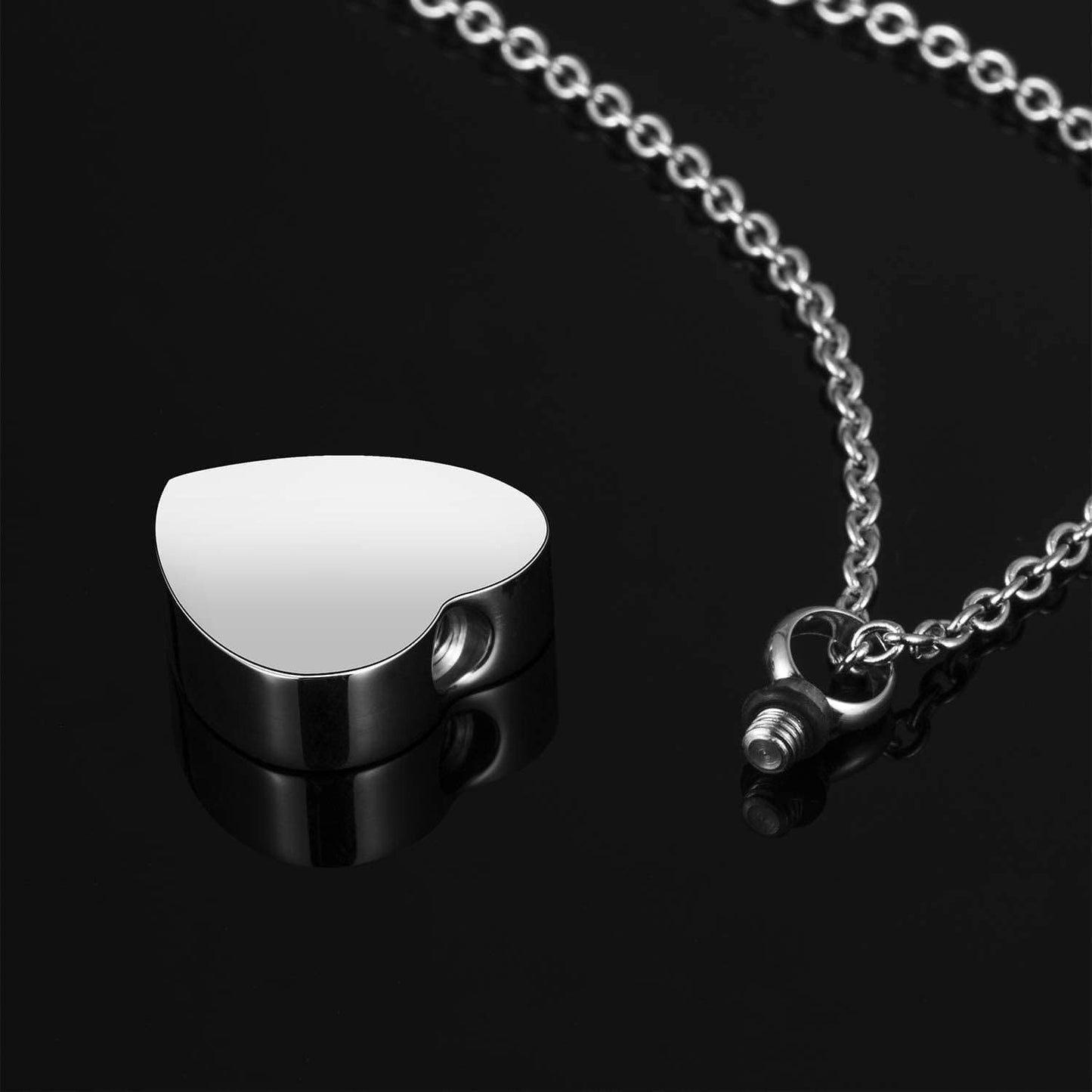 Cremation Jewelry Urn Necklace for Ashes God Has You in His Arms I Have You in My Heart Stainless Steel Keepsake Heart Memorial Pendant