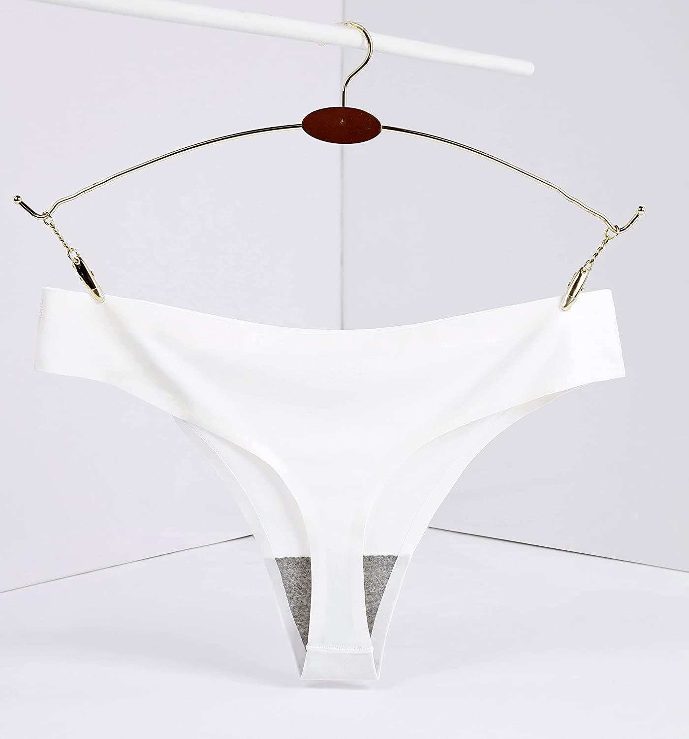 CRISAN Seamless Thongs for Women Nylon No Show Thong Underwear Women 6 Pack Apparel & Accessories > Clothing > Underwear & Socks > Underwear CRISAN