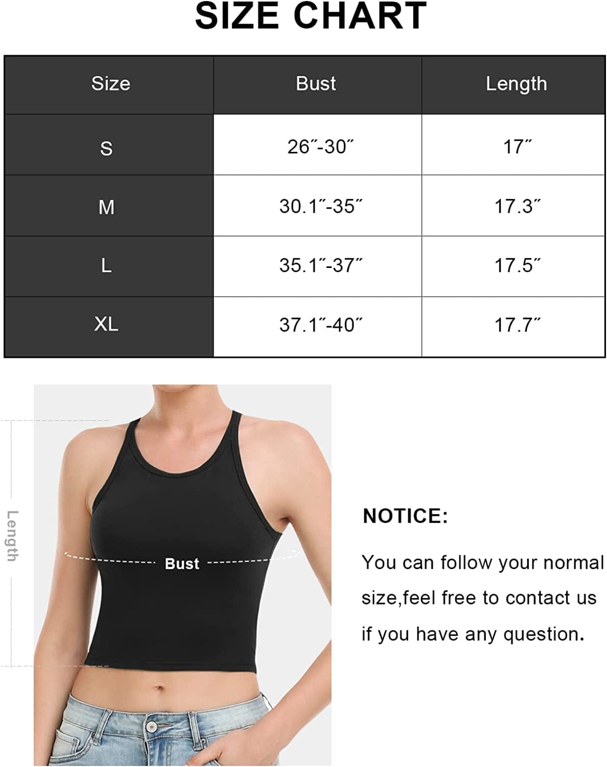 Crop Tops for Women High Neck Tank Top Athletic Cropped Shirts Workout Tanks Gym Clothes 3 Pack