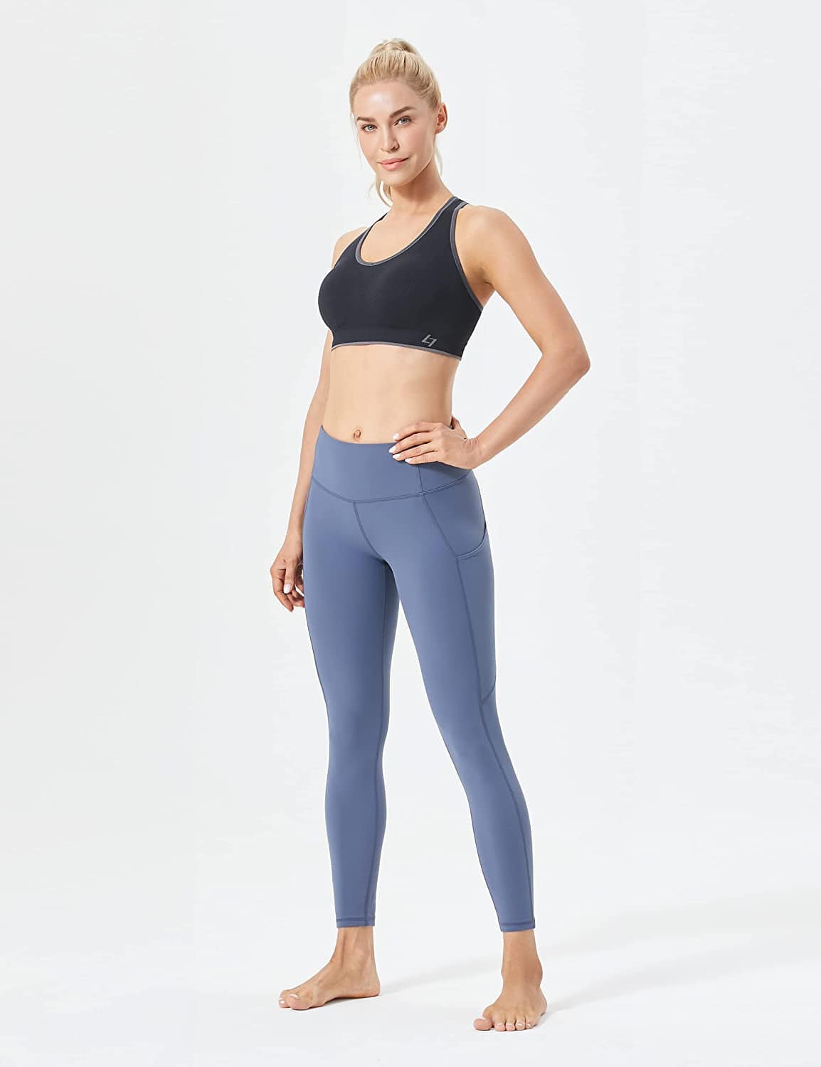 Cross Back Sports Bras for Women - Seamless Sports Bra with Removable Padded for Yoga Gym Workout