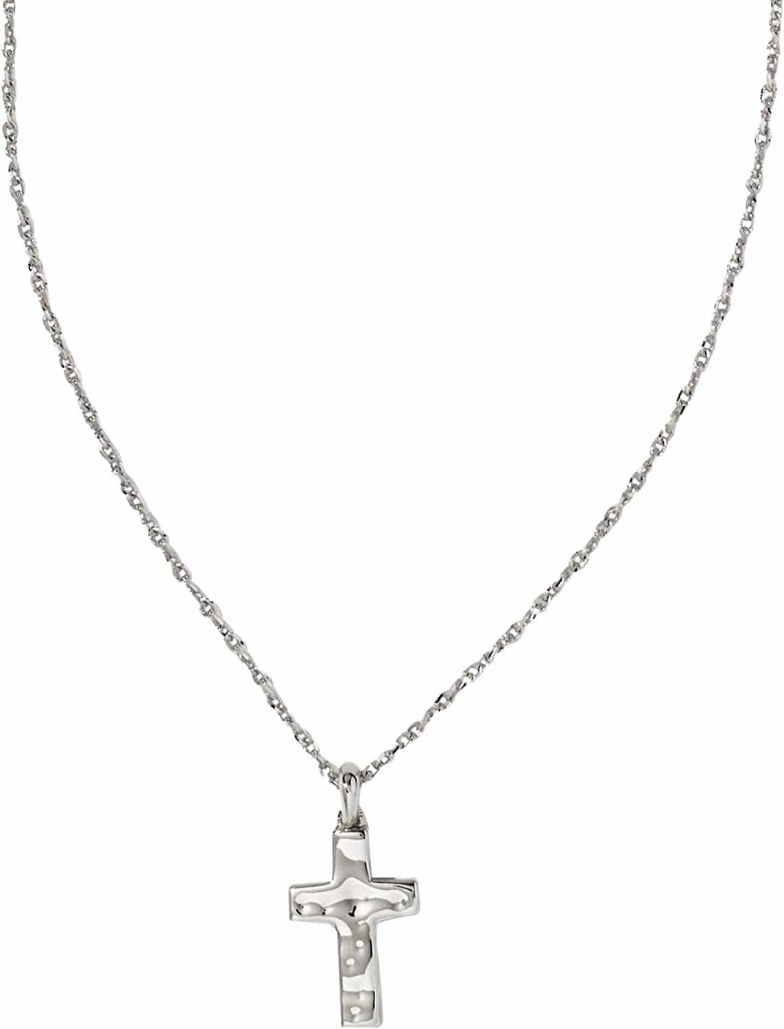Cross Pendant Necklace for Women, Fashion Jewelry RHODIUM-PLATED