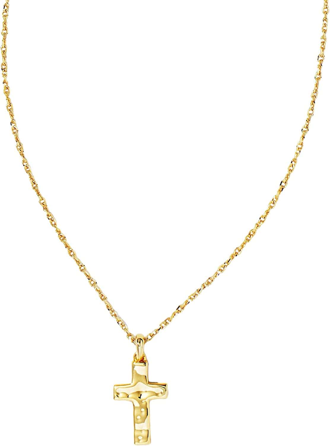 Cross Pendant Necklace for Women, Fashion Jewelry GOLD-PLATED
