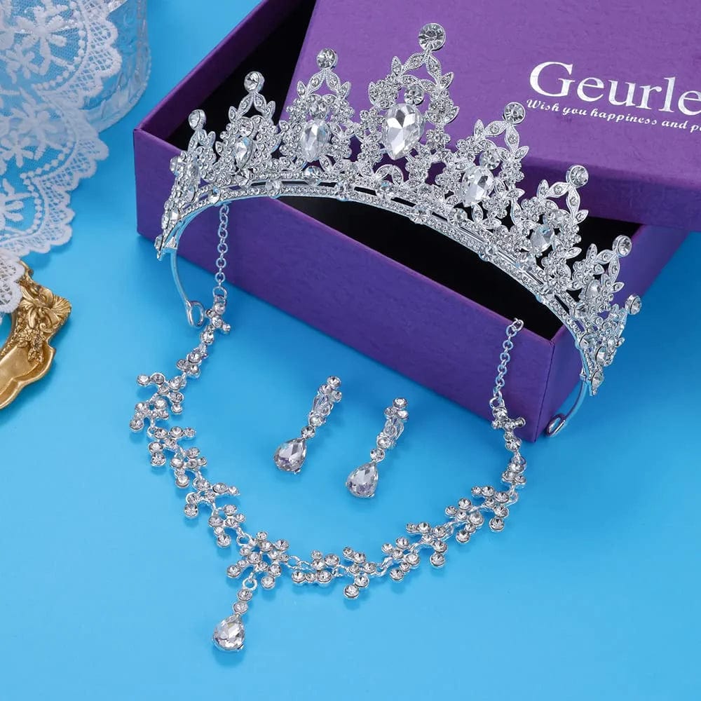 Crystal Tiaras and Crowns for Women Princess Girls,Jeweled Wedding Tiara for Bride,Birthday, Cosplay (GE1001)