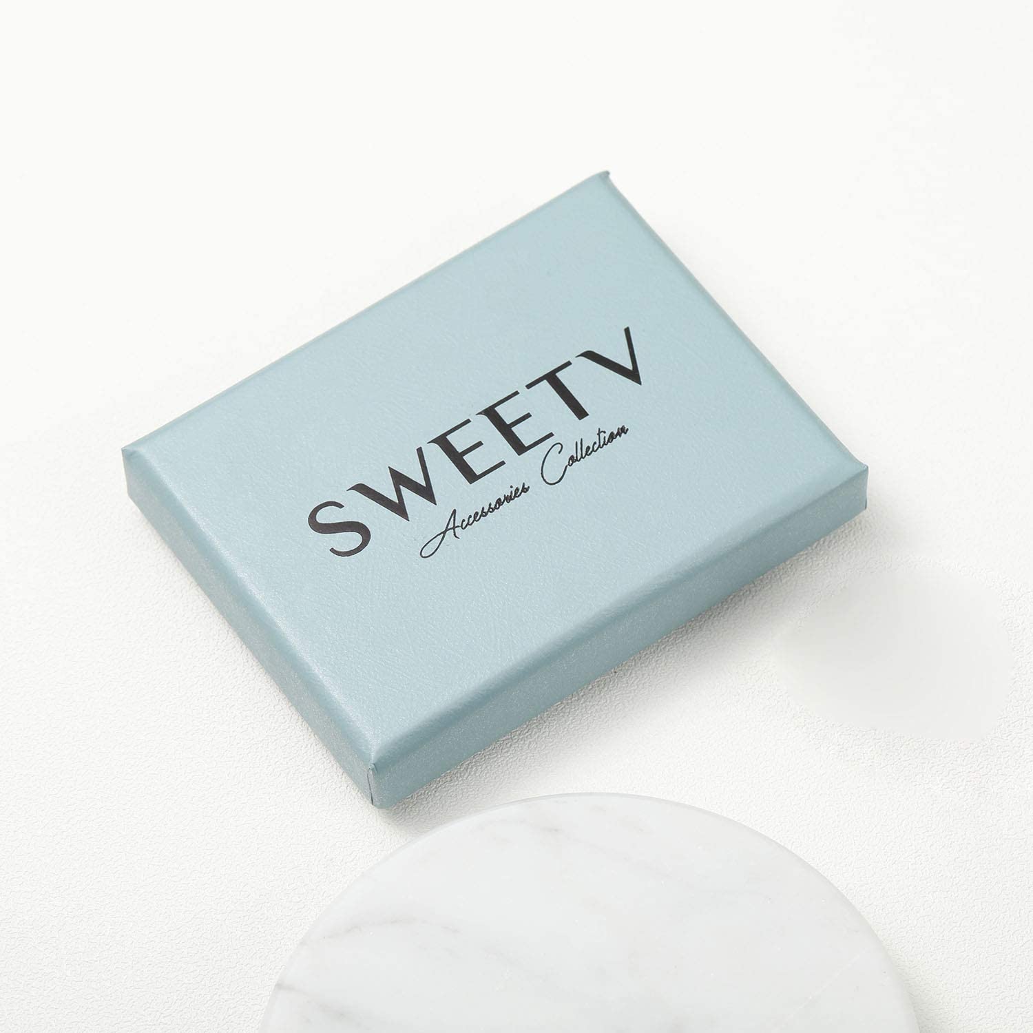 Cubic Zirconia Stud Earrings, 8Mm round Cut, Rhinestone Hypoallergenic Earrings for Women & Girls