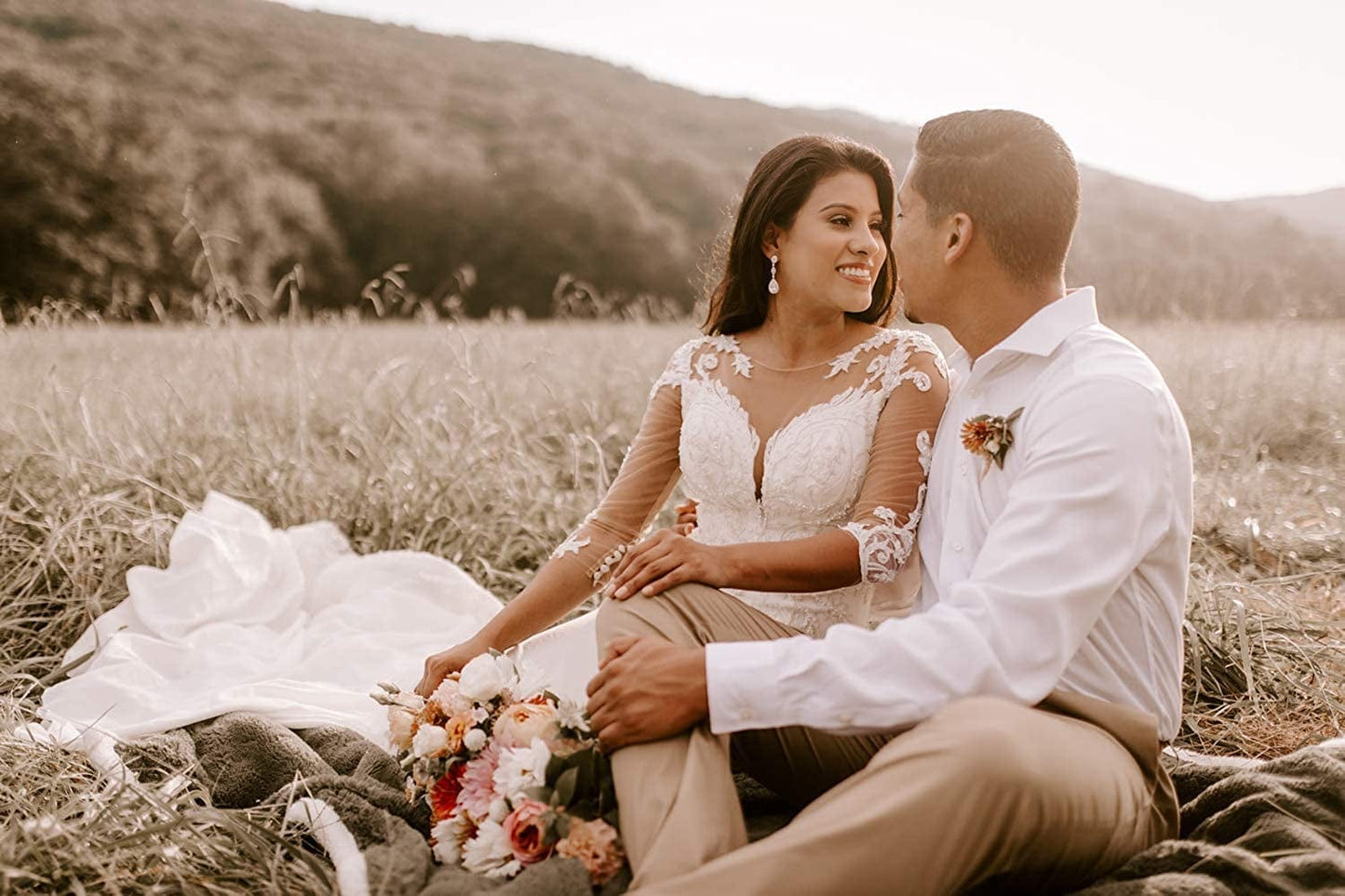 Cubic Zirconia Teardrop Wedding Bridal Earrings for Women,Bridesmaids,Brides - Crystal Rhinestones Dangle Earrings Jewelry