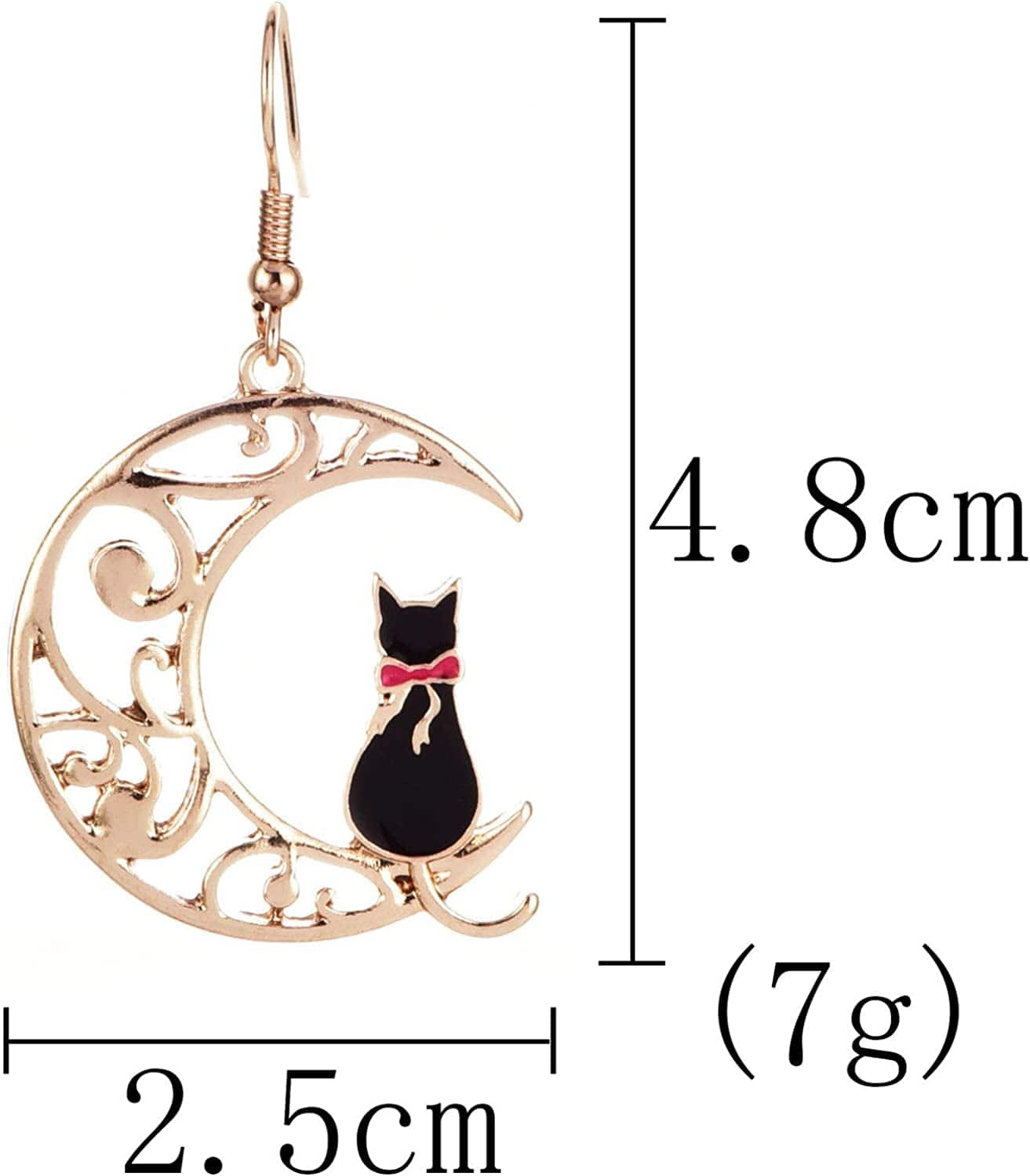 Cute Anime Cartoon Sailor Moon Animal Cat Moon Earrings Gift for Girls Women Jewelry