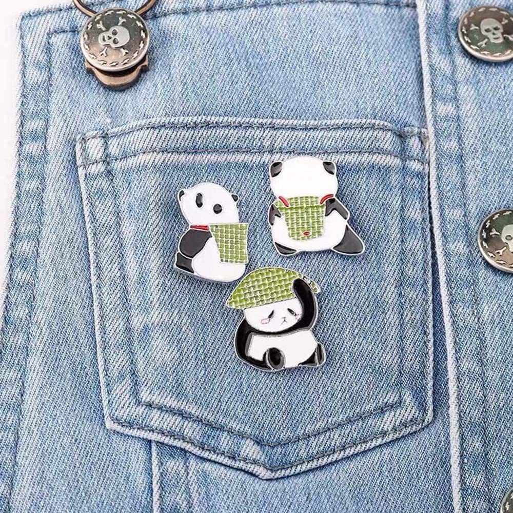 Cute Cartoon Panda Enamel Pins Chinese Style Panda Brooch Pins for Backpack Lapel Clothes Accessories Gifts Birthday Gifts