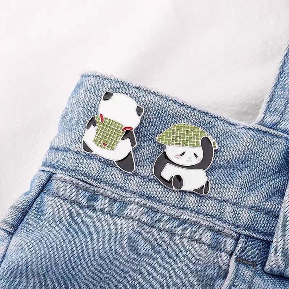 Cute Cartoon Panda Enamel Pins Chinese Style Panda Brooch Pins for Backpack Lapel Clothes Accessories Gifts Birthday Gifts