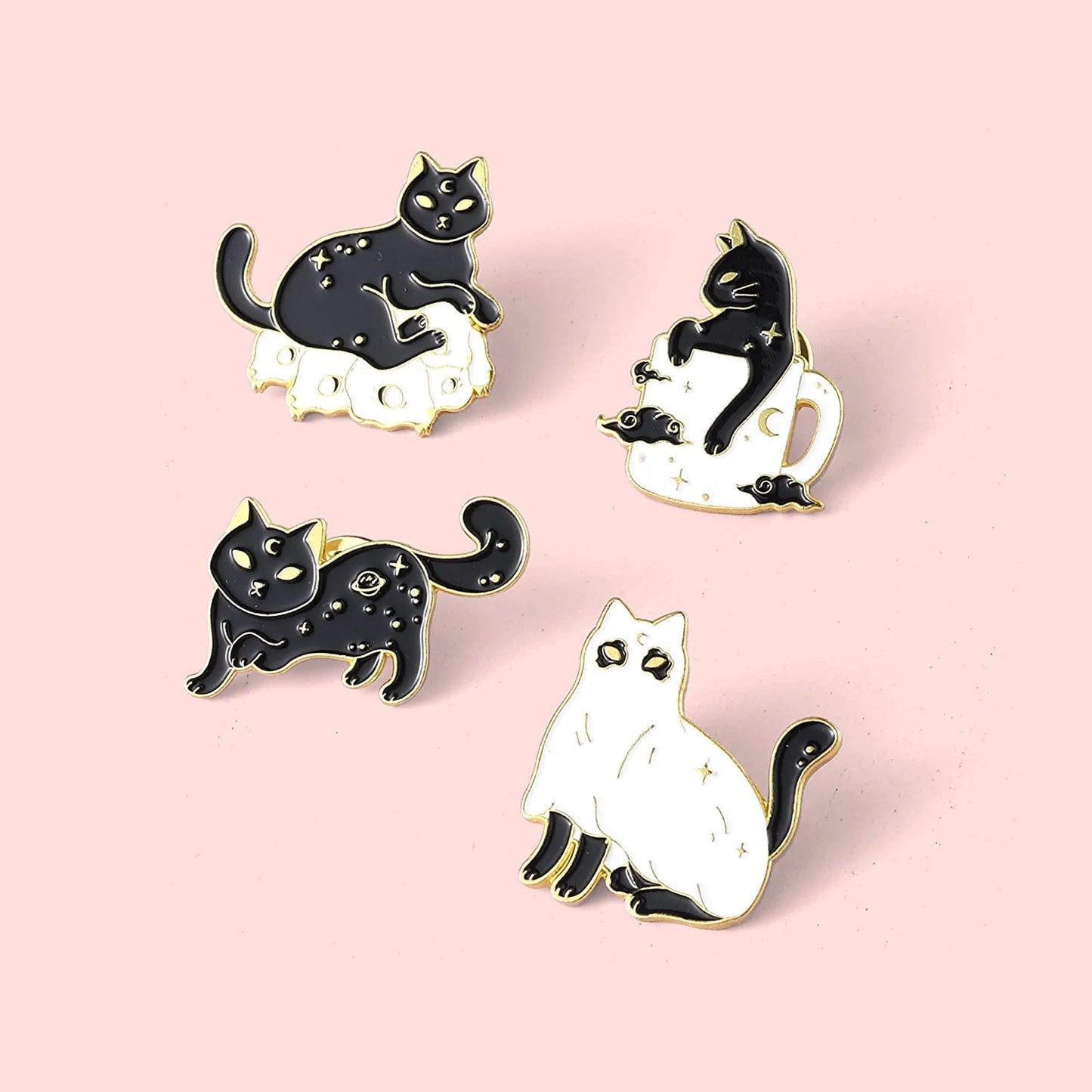 Cute Cat Enamel Pins for Backpacks Cat Sushi Rice Ball Enamel Pins Custom Cute Animals Japanese Foods Brooch Cute Kawaii Cat Enamel Pins Set for Jackets Clothes Bag Cartoon Lapel Badge Cartoon Animals Cute Sushi Cat Enamel Backpack Pins