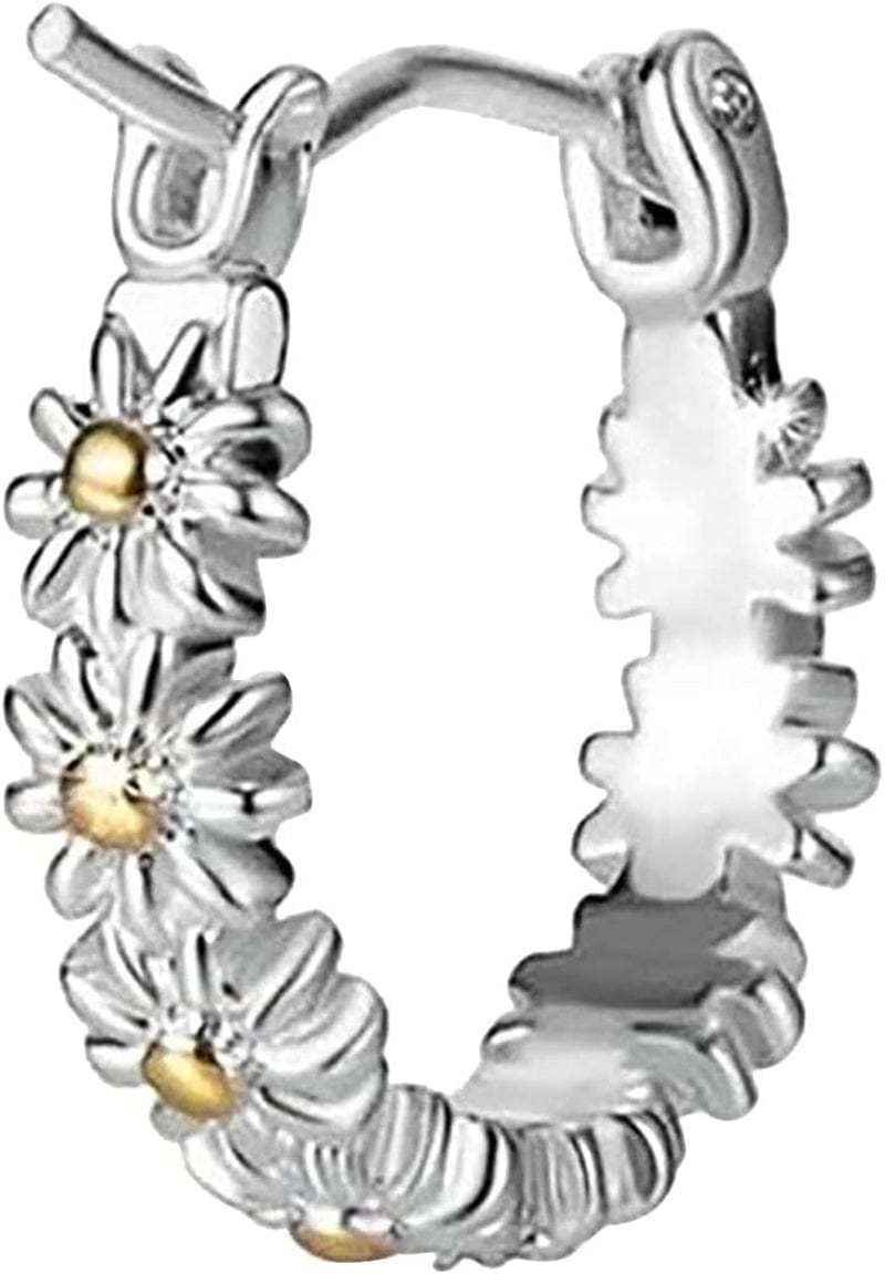 Cute Flower Daisy Earrings,Exaggerated Fashion Daisy Earrings,Trendy Light Luxury Fashion Female Retro for Wife Girlfriend