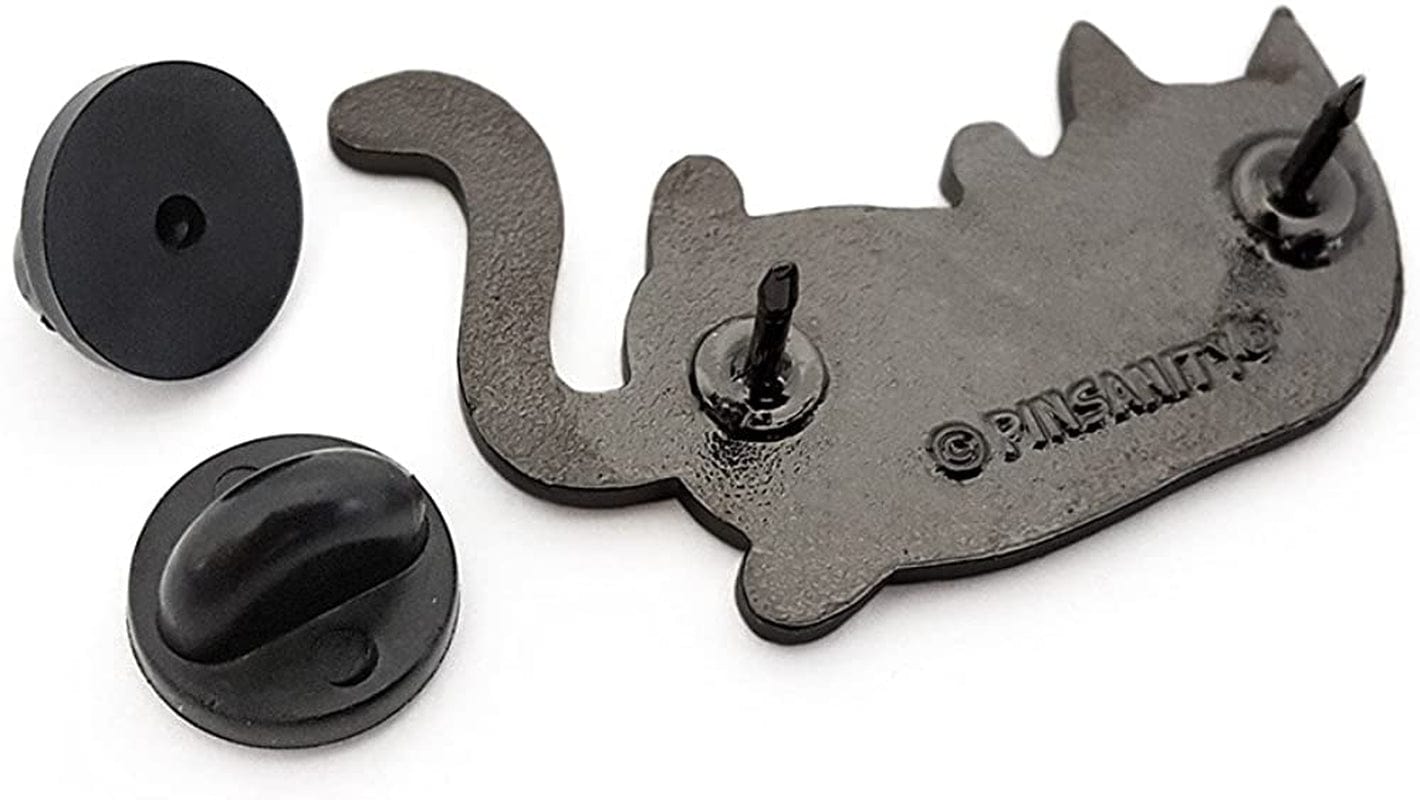 Cute "I'M Feline Fine" Cat Enamel Lapel Pin