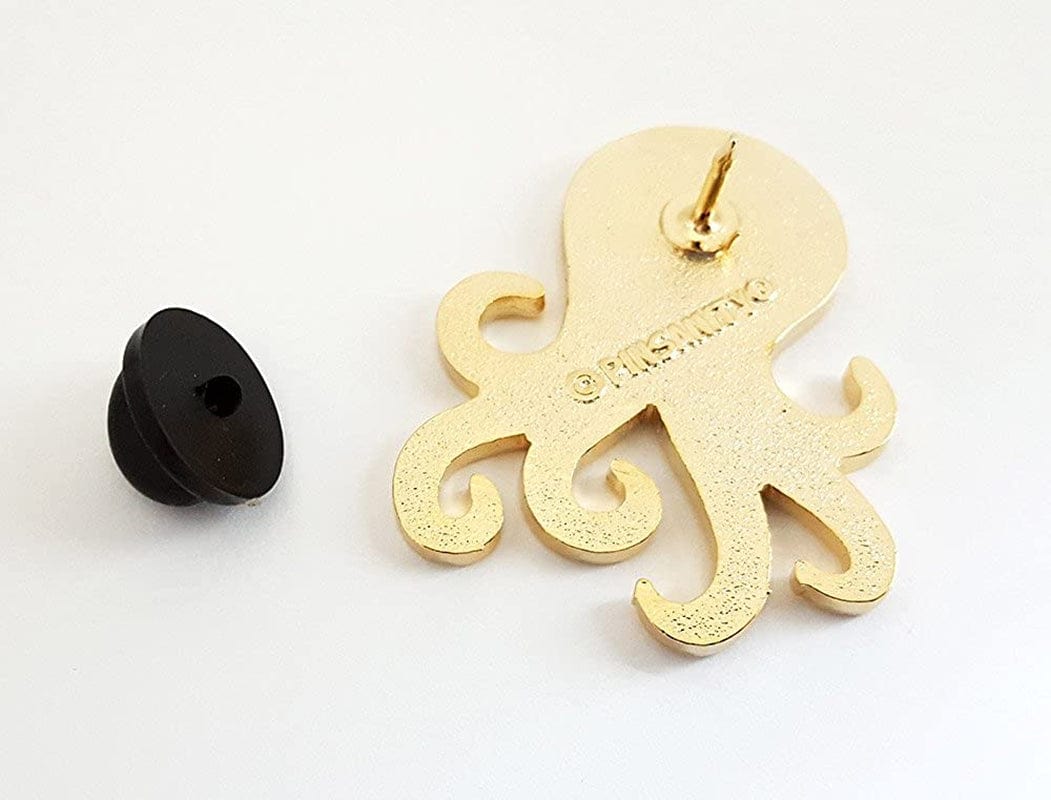 Cute Purple Octopus Enamel Lapel Pin