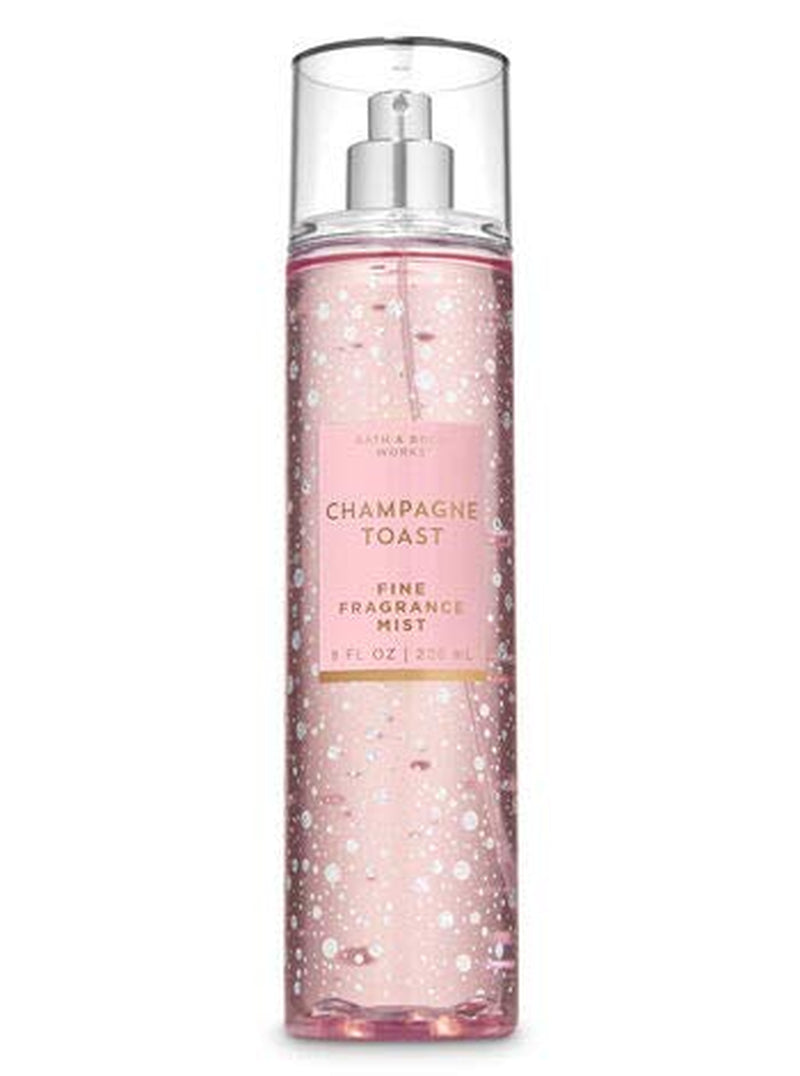 Bath and Body Works - Champagne Toast - 3 Pc. Gift Set - Moisturizing Body Wash, Fine Fragrance Mist and Ultra Shea Body Cream - (2019 Edition) Health & Beauty > Personal Care > Cosmetics > Bath & Body Bath and Body Works