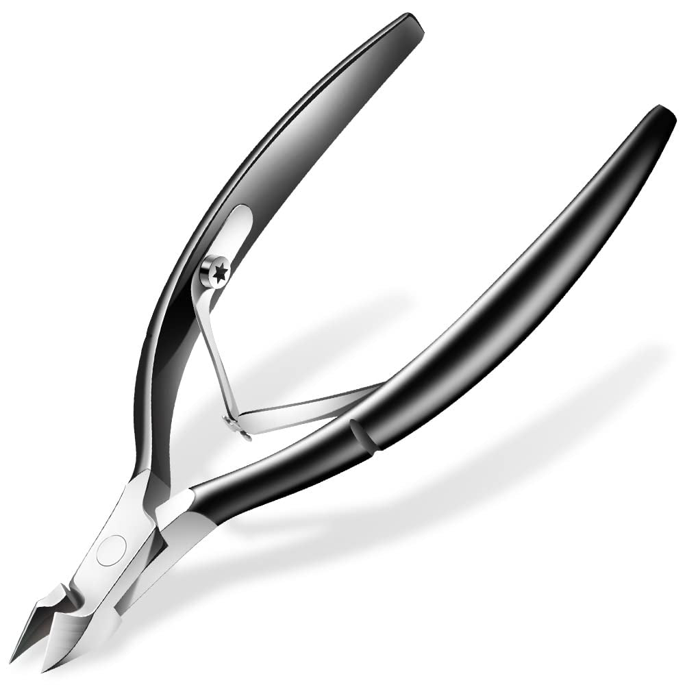 Cuticle Trimmer Cuticle Cutter Nippers Clippers - Ejiubas Cuticle Remover Tool Professional Stainless Steel Cuticle Scissors Manicure Pedicure Tool for Fingernails Not Include Cuticle Pusher Health & Beauty > Personal Care > Cosmetics > Cosmetic Tools > Nail Tools Ejiubas 3-black