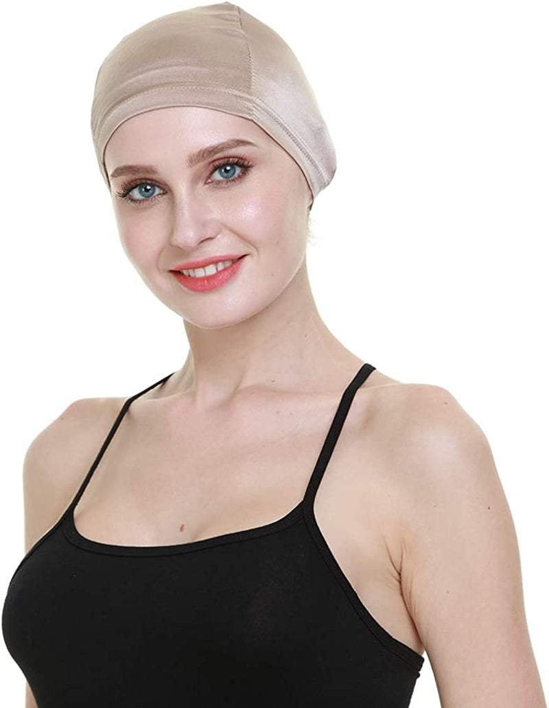 Wig Cap-100% Mulberry Silk Breathable Soft for Bald Head Available All the Year Apparel & Accessories > Clothing Accessories > Headwear FocusCare