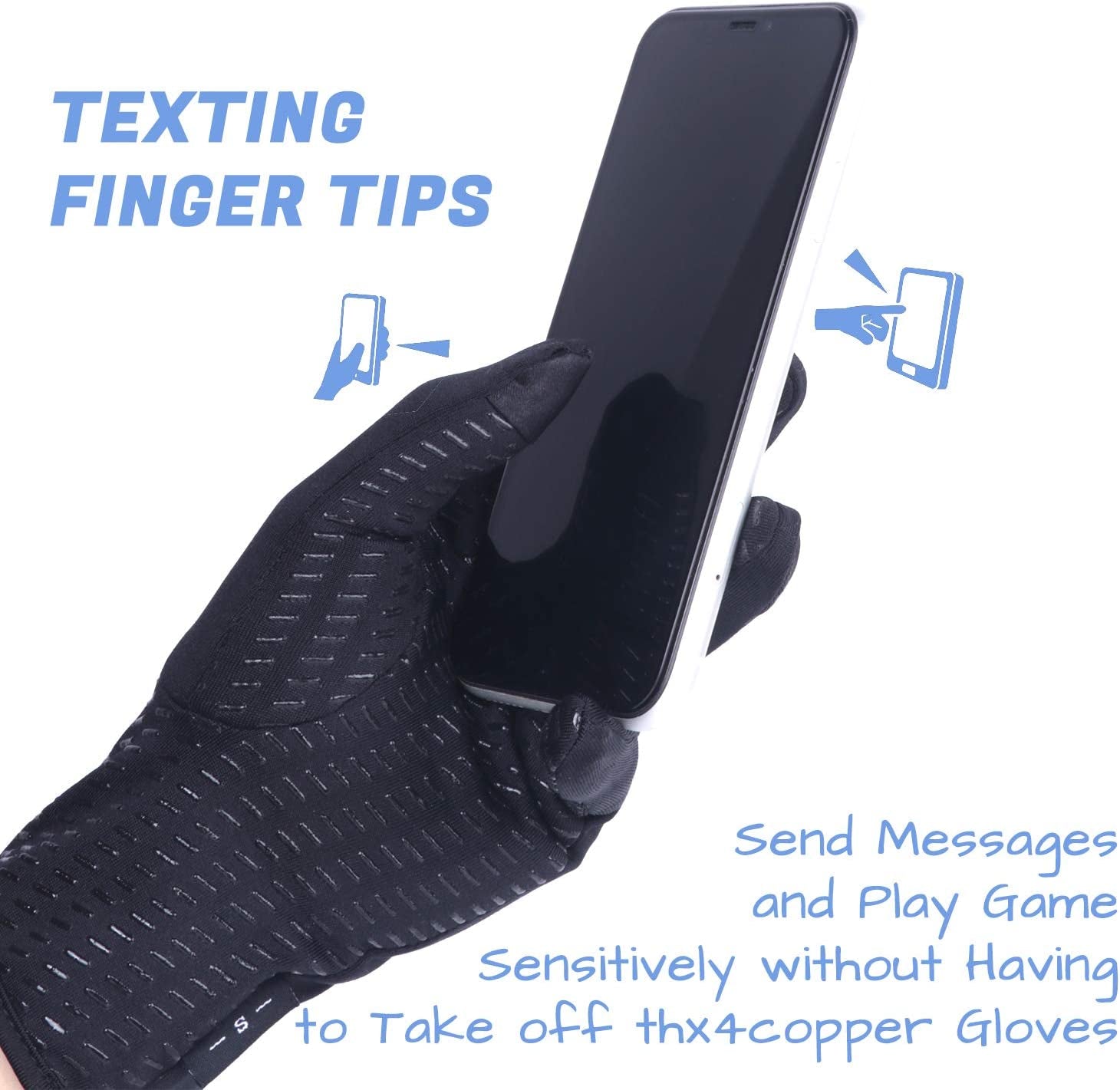 Thx4Copper Infused Compression Arthritis Glove,Carpal Tunnel, Typing, Support Apparel & Accessories > Clothing Accessories > Gloves & Mittens THX4COPPER