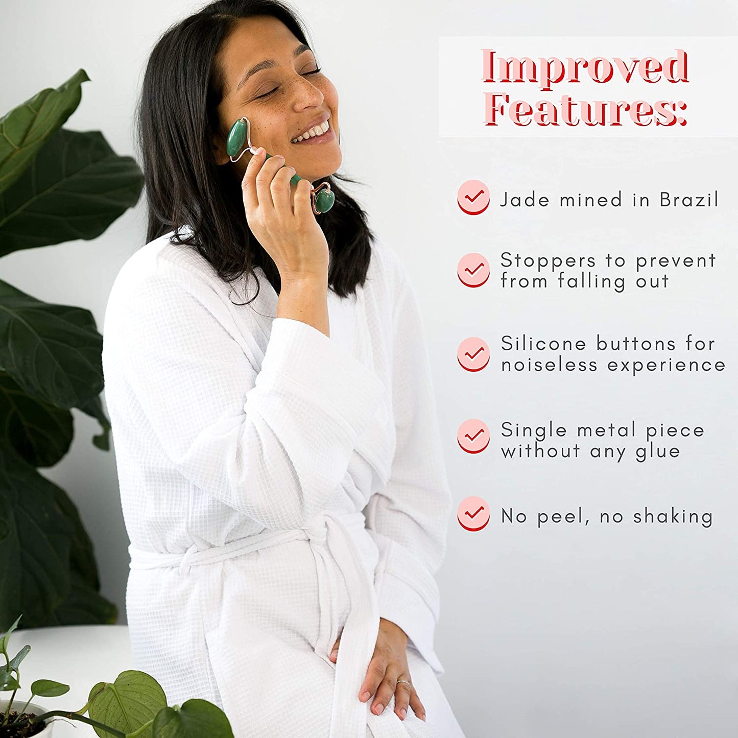 WITTY Jade Face Roller and Gua Sha Set in Hand-Drawn Giftbox - Gua Sha Stone, Face Massager Roller, Beauty Massage Face Scraper Tools - Guasha Tool for Face Roller Skin Care, Eyes, Neck - Extra Pouch Health & Beauty > Personal Care > Cosmetics > Cosmetic Tools > Skin Care Tools WITTY
