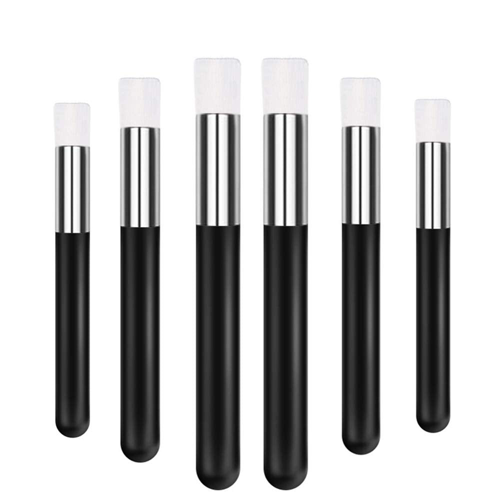 Eyelash Cleaning Brush 6 Pcs Lash Extension Cleanser Shampoo Soft Makeup Brushes for Blackhead Remover Tool Nose Washing Mascara Brushes Wands,Black Silver Health & Beauty > Personal Care > Cosmetics > Cosmetic Tools > Makeup Tools Camille Donahue Black Silver