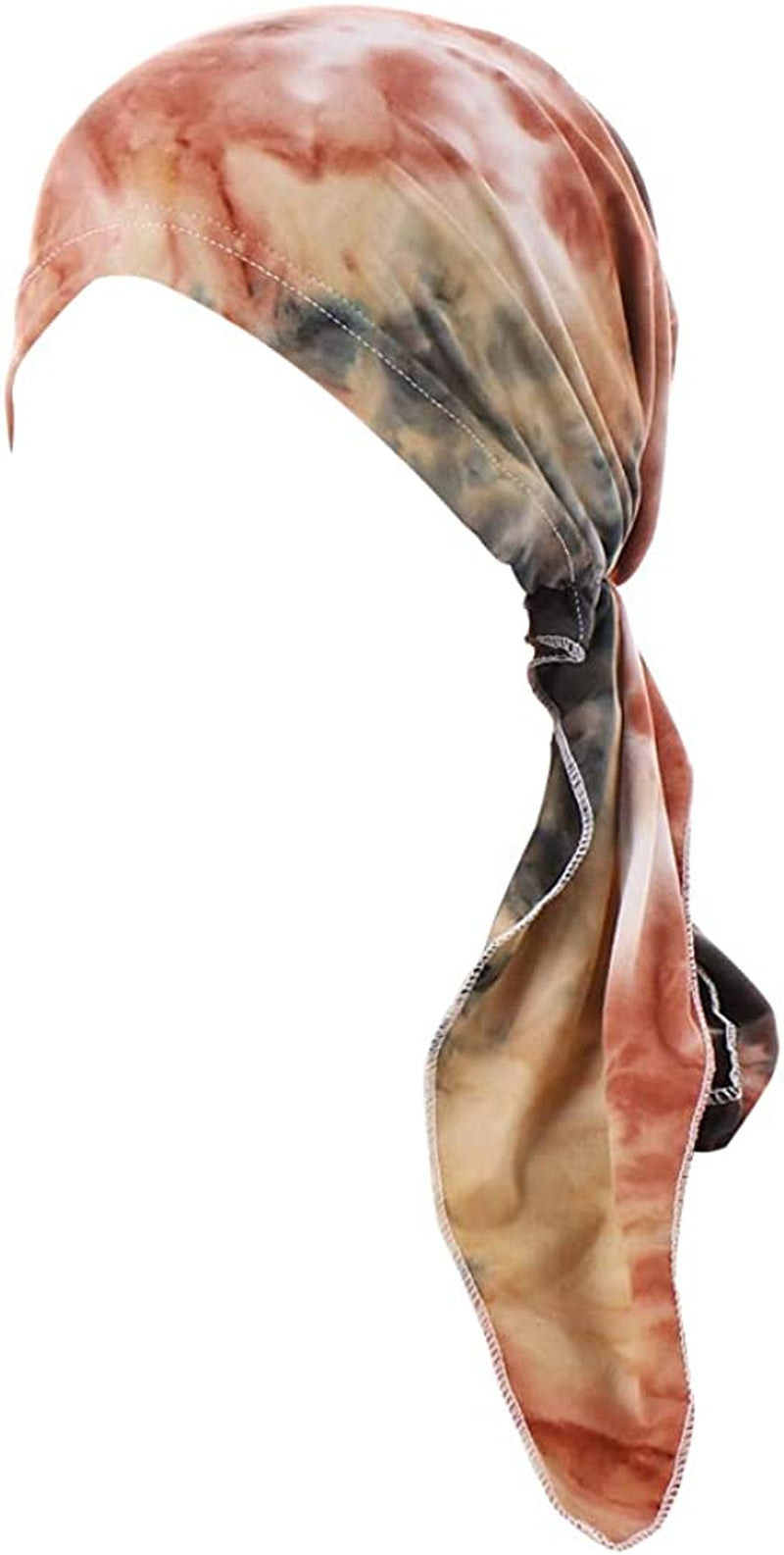 Fxhixiy Pre-Tied Bandana Turban Hat Chemo Cancer Headscarf Headwraps Headwear for Women Hair Cover Hat Apparel & Accessories > Clothing Accessories > Bandanas & Headties Fxhixiy Khaki
