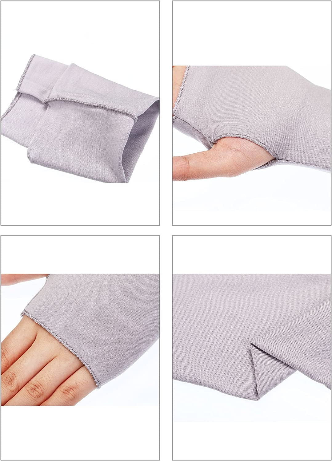 Bememo UV Protection Gloves Wrist Length Sun Block Driving Gloves Unisex Fingerless Glove Apparel & Accessories > Clothing Accessories > Gloves & Mittens Bememo