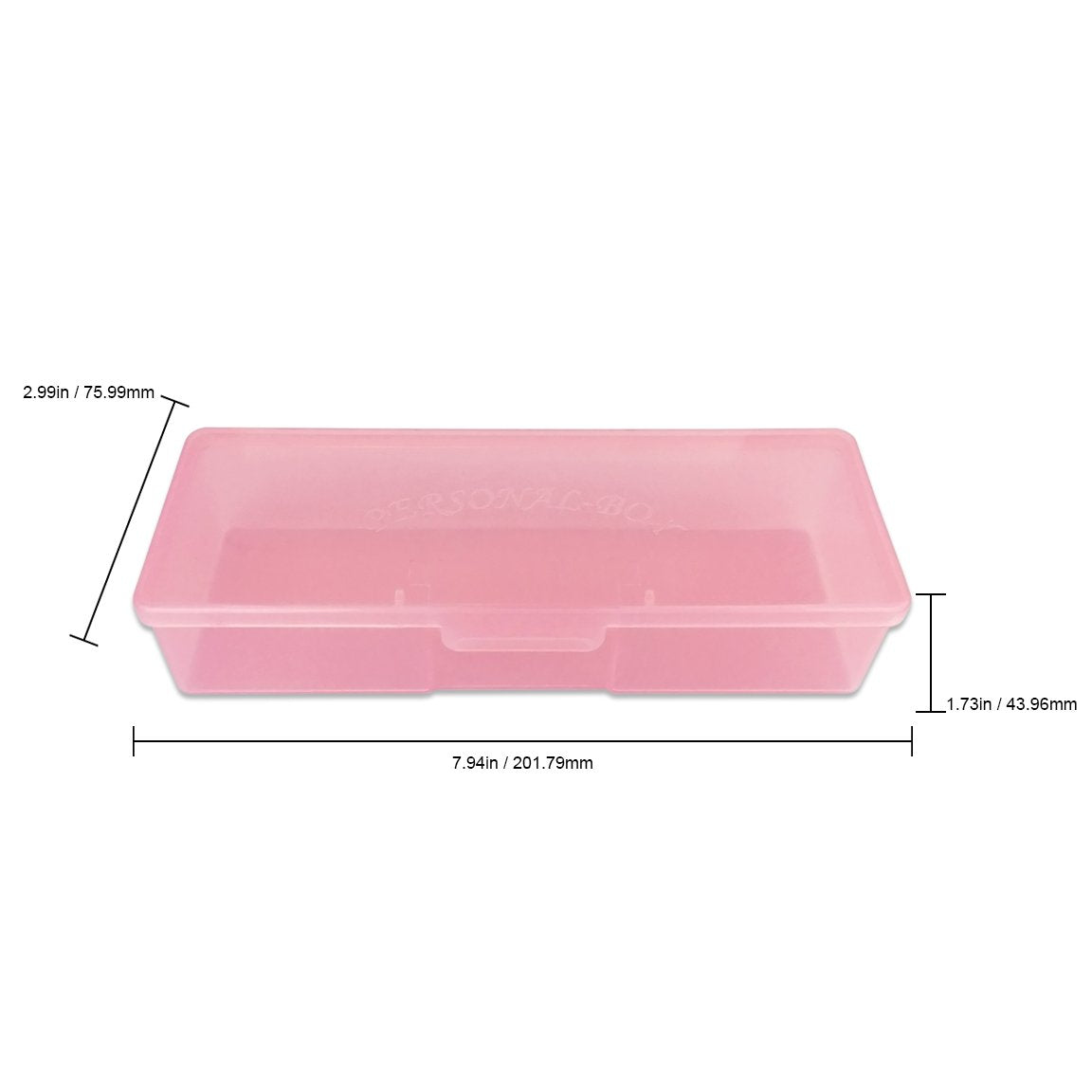 Beauticom Personal Box Storage Case for Professional Manicurist Nails Pedicure (Large Size) (4 Pieces Mix Color, Mix Color: Pink, Blue, Frosted, Purple) Health & Beauty > Personal Care > Cosmetics > Cosmetic Tools > Nail Tools Beauticom