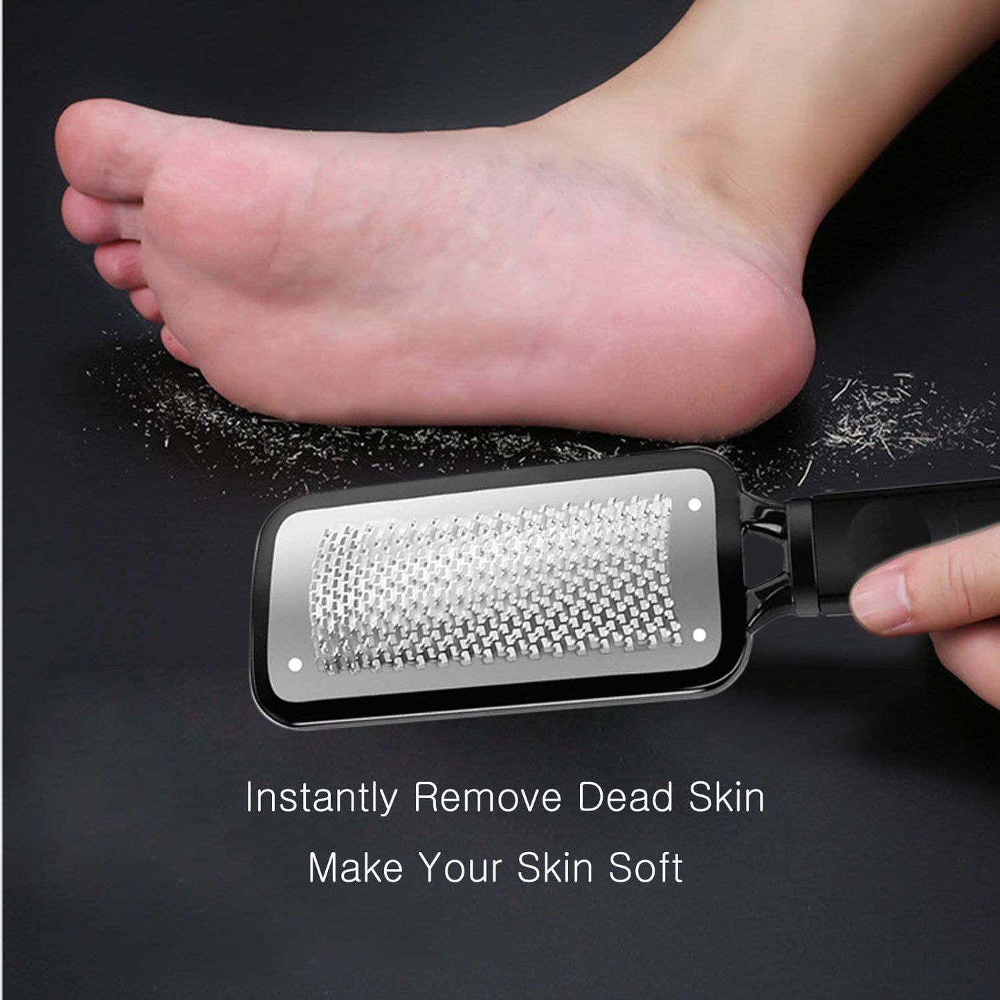 Foot File Colossal Foot Rasp and Callus Remover, Professional Foot Care Pedicure Metal Surface Tool to Remove Hard Skin, Can Be Used on Both Wet and Dry Feet, Surgical Grade Stainless Steel File Health & Beauty > Personal Care > Foot Care LUDOUPIER