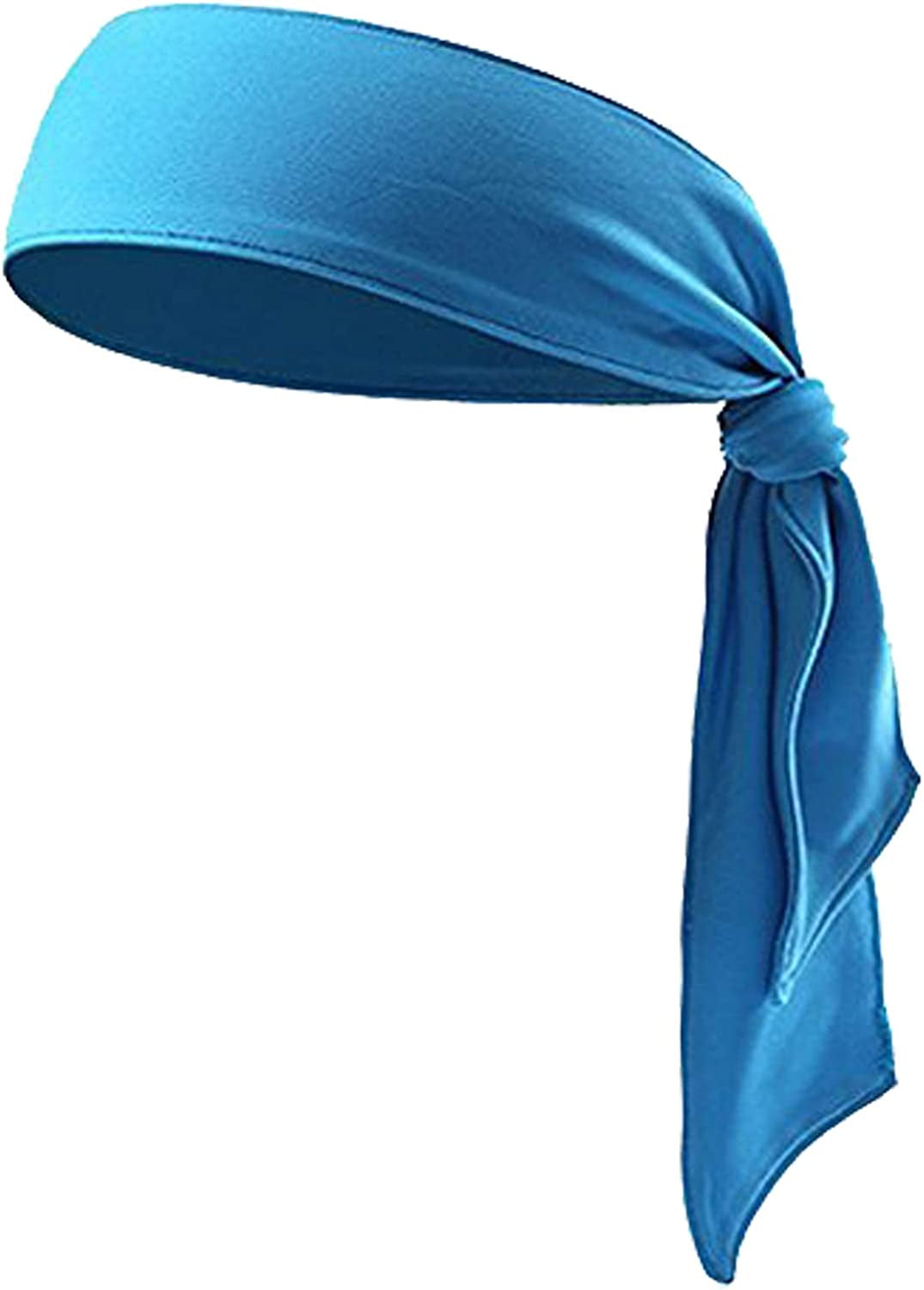 Quickly Dry Sports Headband for Women Men,Moisture Wicking Sweat Hair Band Stretch Sweatband Head Tie Scarf Wrap Bandana for Tennis Running Workout Yoga Gym Cycling Fitness under Helmet Liner Headwear Apparel & Accessories > Clothing Accessories > Bandanas & Headties Holiberty Blue