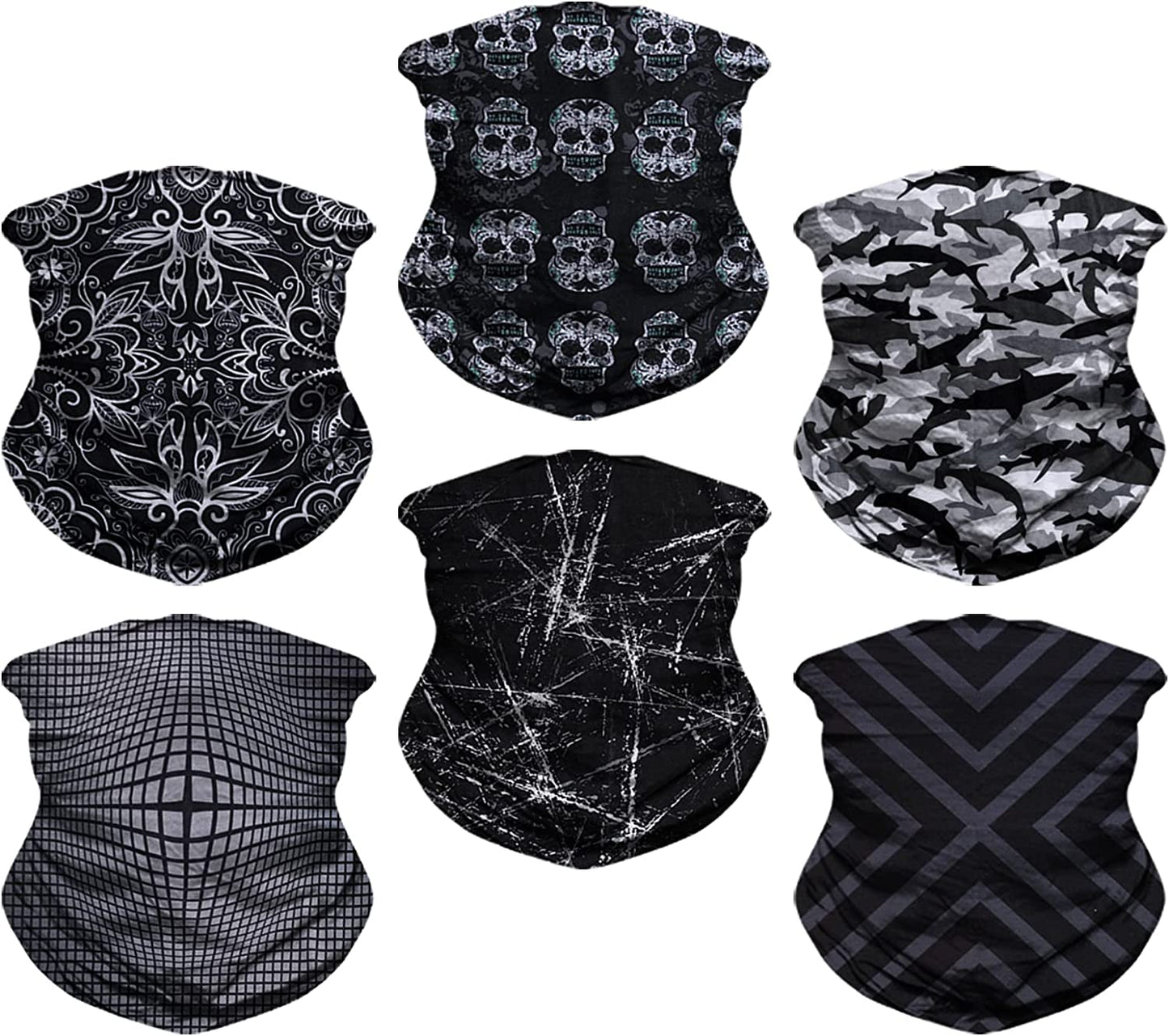 Headwear, Head Wrap, Neck Gaiter, Headband, Fishing Mask, Magic Scarf Face Bandana Mask Neck Tube Balaclava for Sport Apparel & Accessories > Clothing Accessories > Headwear NEXTOUR A-male Black Series