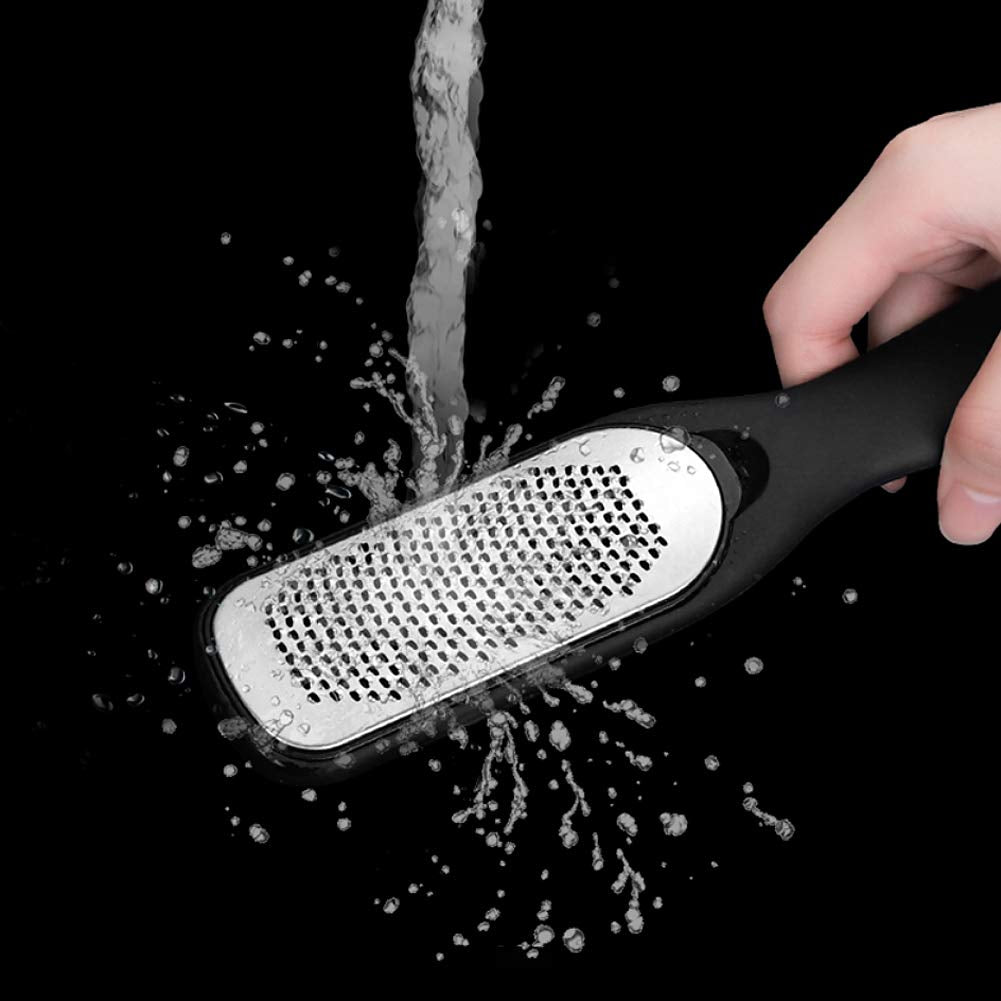 Foot File Callus Remover,3Pcs Colossal Foot Rasp Foot Pedicure Stainless Steel File for Dead Skin, Foot Scrubber Pedicure Tools Rasp, Dry and Wet Large Surface Foot Care for Smooth Feet,Black & Silver Health & Beauty > Personal Care > Foot Care Topwey