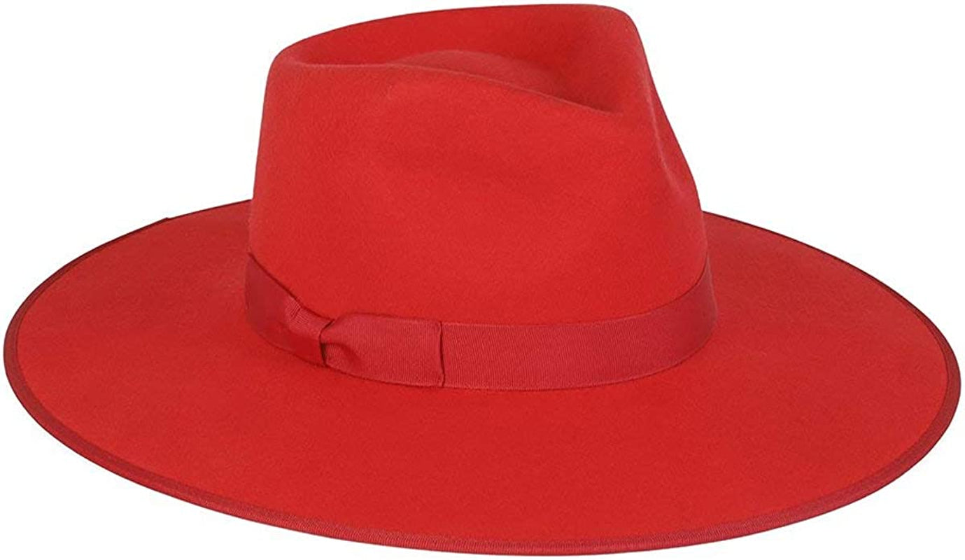 Lack of Color Women'S Rancher Fedora Hat Apparel & Accessories > Clothing Accessories > Hats Lack of Color Ruby Red Small