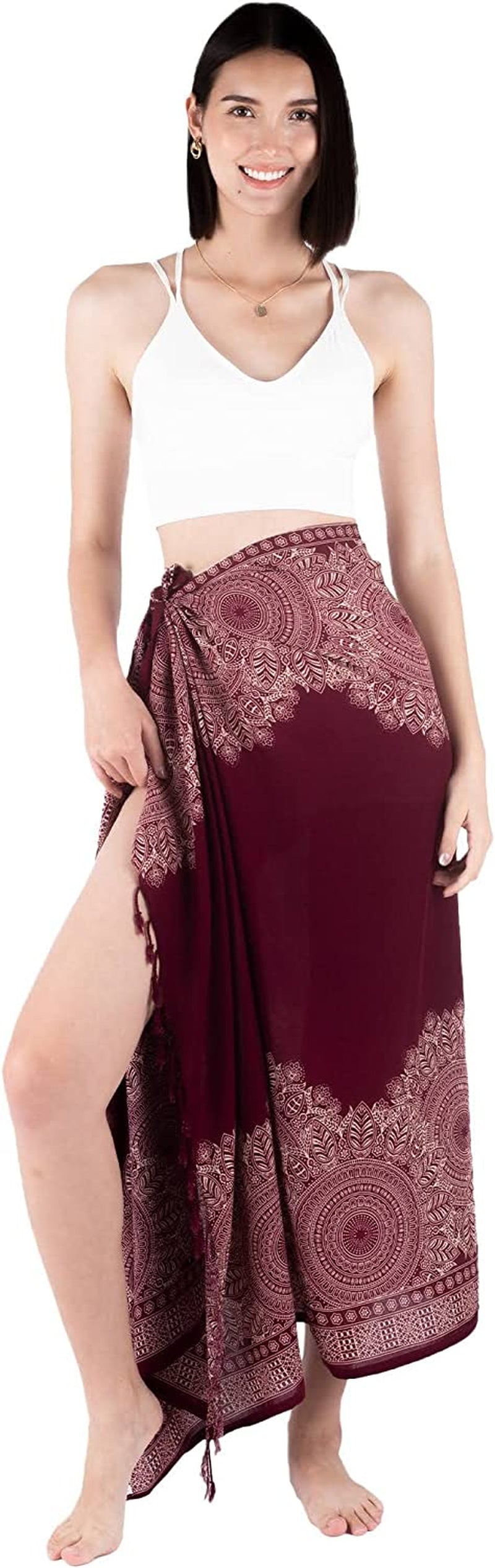 Gypsy Gal Pashmina Shawls and Wraps Scarves for Women in Large Soft Silky Rave Scarf Apparel & Accessories > Clothing Accessories > Scarves & Shawls GYPSY GAL Floral Mandala Red Medium