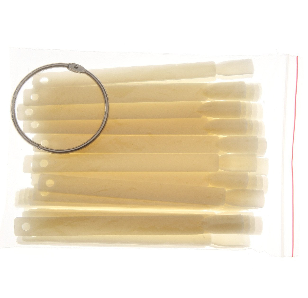 Tfscloin 100Pcs Fan-Shaped Nail Swatch Sticks, False Fake Nail Art Tips Sticks Polish Gel Salon Display Practice Tools with Metal Split Ring Holder (Clear) Health & Beauty > Personal Care > Cosmetics > Cosmetic Tools > Nail Tools Tfscloin Natural-50pcs