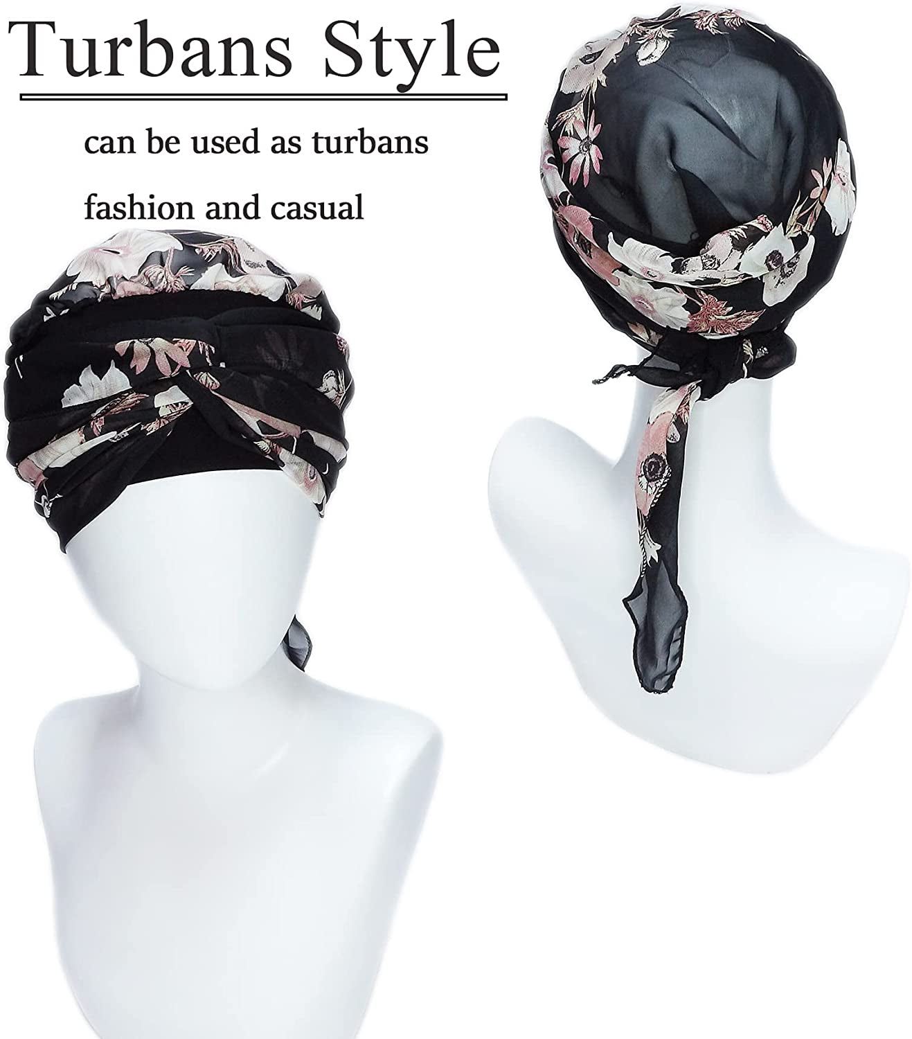 Headwear for Women Sleep Beanie Head Scarf for Bald Wraps Cancer Hats Turbans Apparel & Accessories > Clothing Accessories > Headwear Gragengs