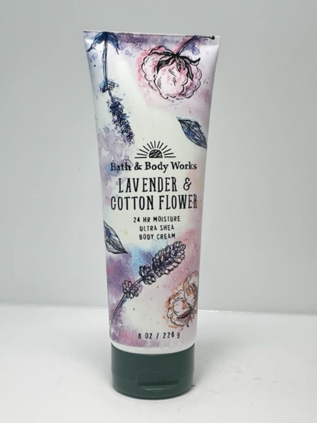 Bath and Body Works Lavender Cotton Flower Body Cream Health & Beauty > Personal Care > Cosmetics > Bath & Body Bath and Body Works