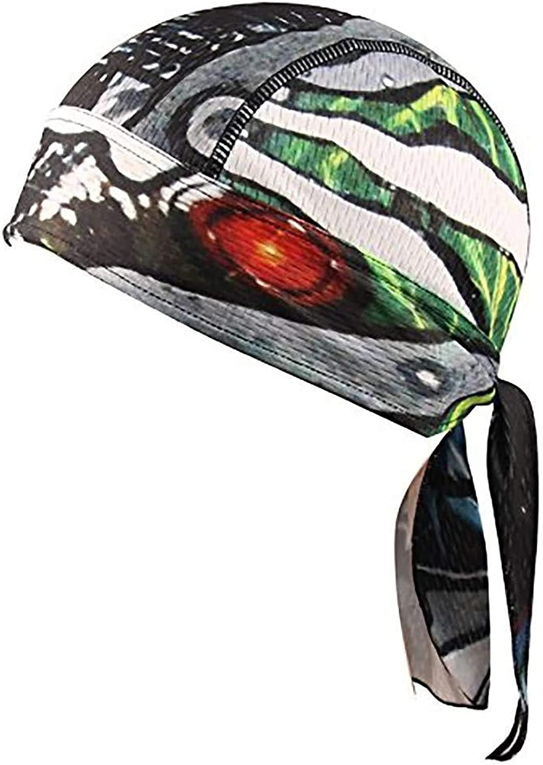 Beanie Skull Cap Quick Dry Adjustable Stretch Head Scarf Wrap Bandana Men Women Apparel & Accessories > Clothing Accessories > Bandanas & Headties HZQDLN Black
