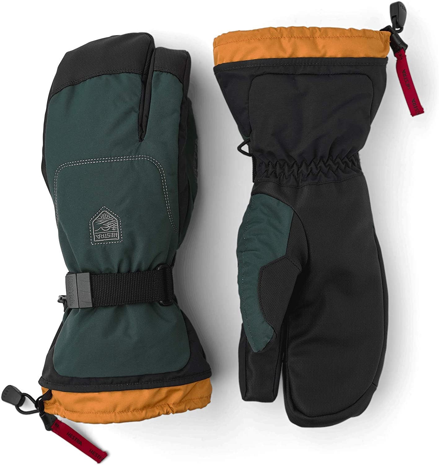 Hestra Alpine Gauntlet SR 3-Finger Glove Apparel & Accessories > Clothing Accessories > Gloves & Mittens Hestra Bottle Green/Bottle Green 6