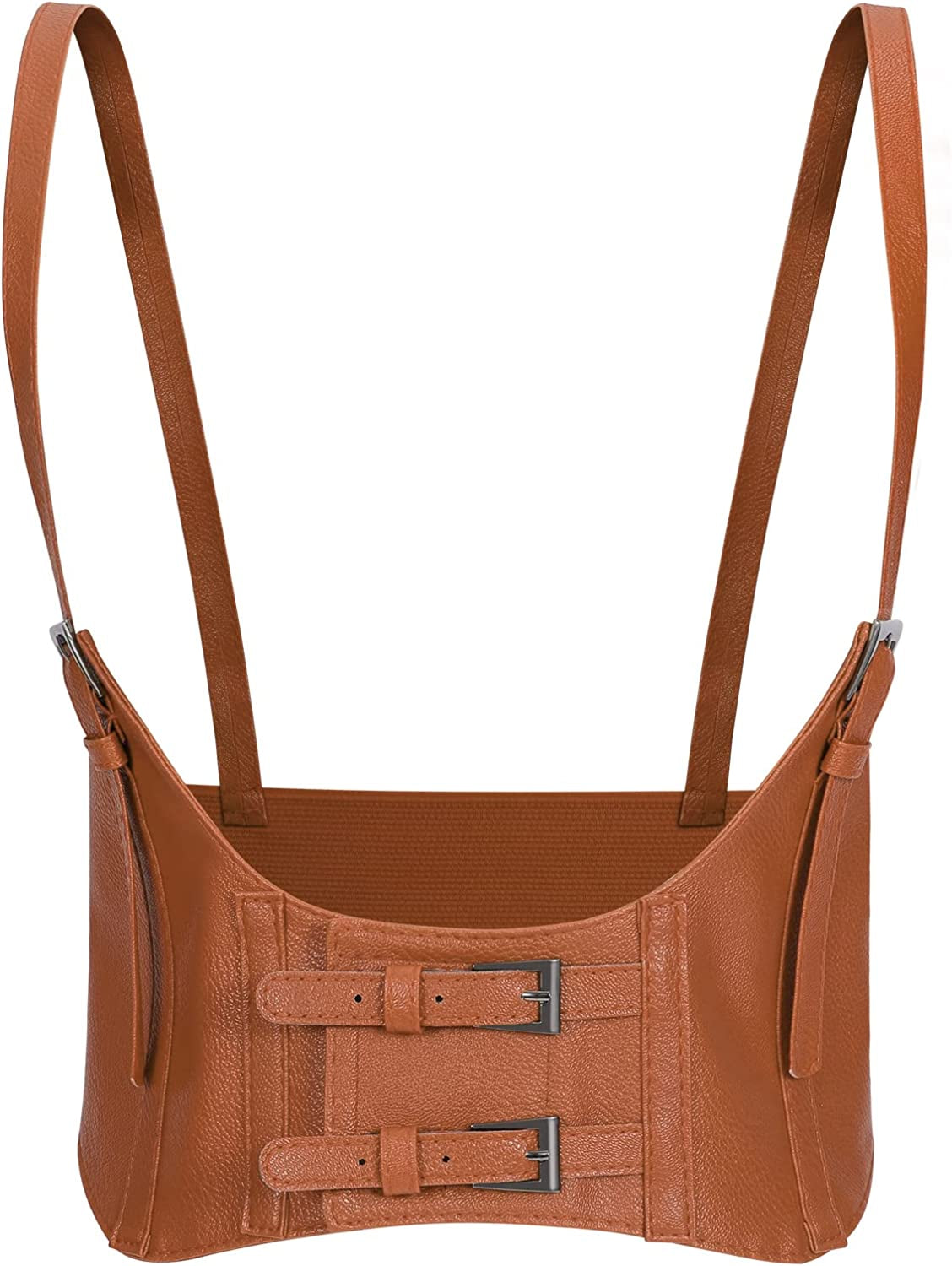 LEACOOLKEY Women Fashion Body Waist Belt Steampunk Underbust Corset Belt for Dress Apparel & Accessories > Clothing Accessories > Belts LEACOOLKEY B-brown Under bust girth 26"-31"