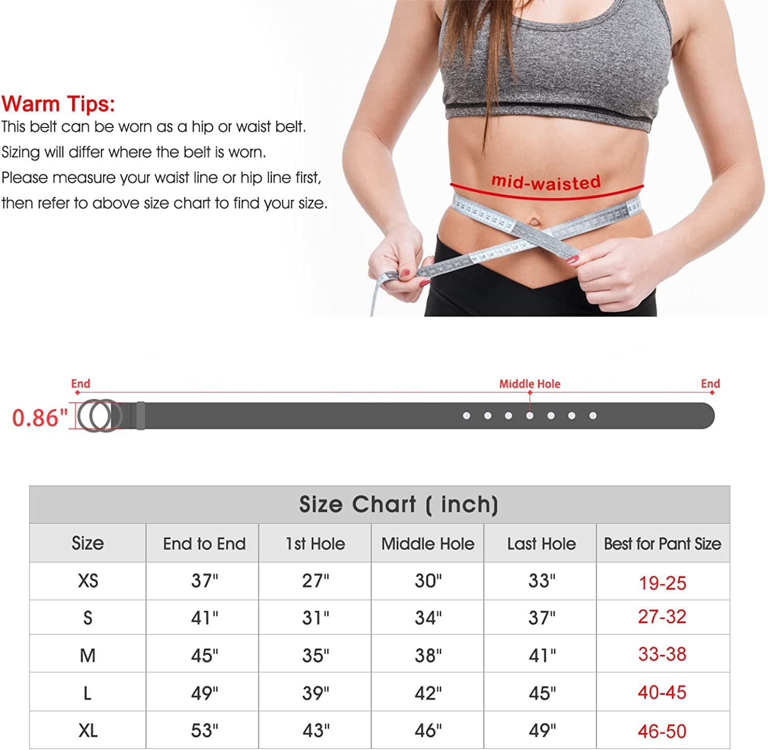 Double Ring Leather Belts for Women SANSTHS O-Style Gold Buckle Skinny Dress Belt 0.86 Inch Width for Jeans Pants Apparel & Accessories > Clothing Accessories > Belts SANSTHS