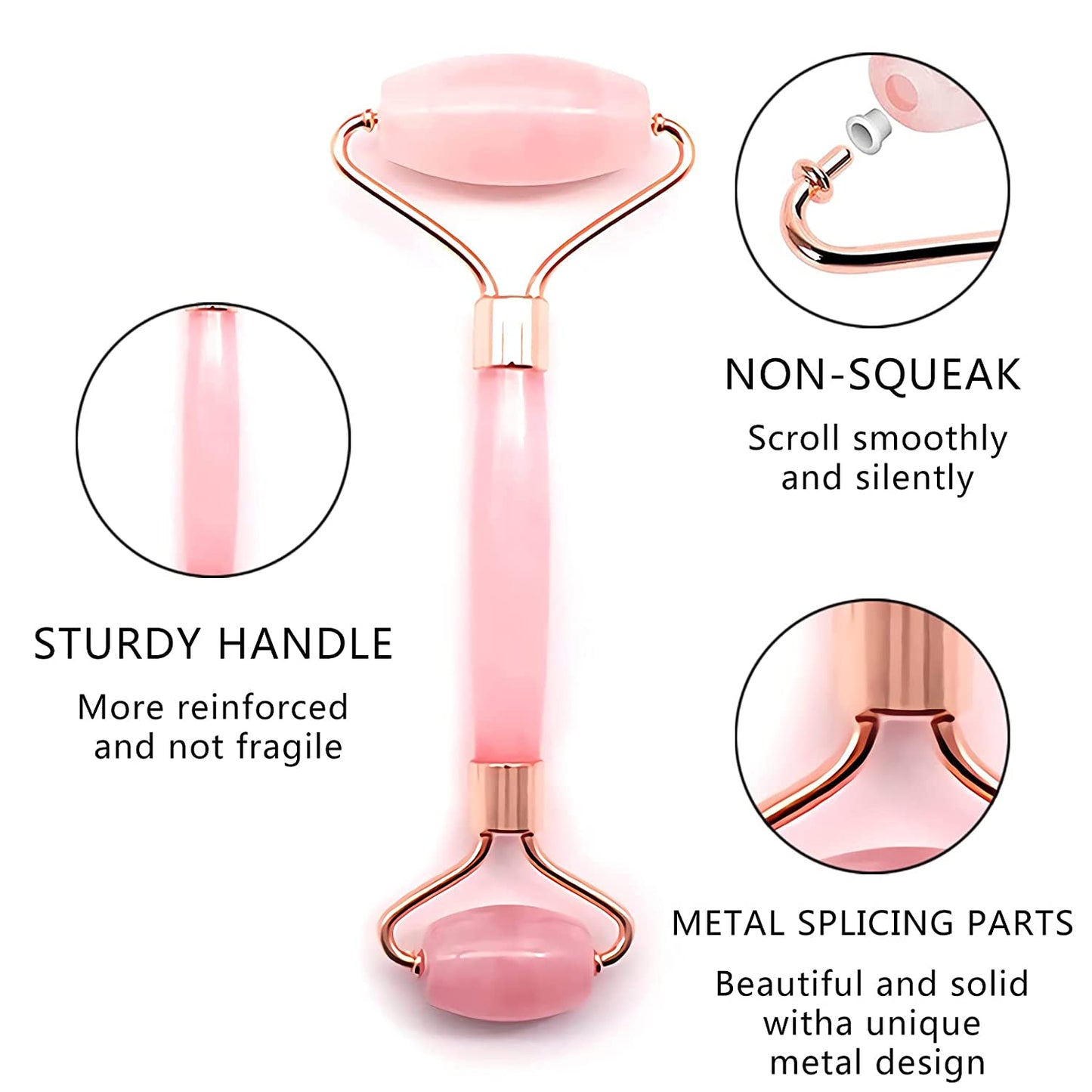 Jade Face Roller and Gua-Sha Set - Rose Quartz Gua Sha Massage Tools for anti Aging, Beauty Treatment,Guasha Jade Stone for Body,Face,The Best Gift Health & Beauty > Personal Care > Cosmetics > Cosmetic Tools > Skin Care Tools MidRunEd